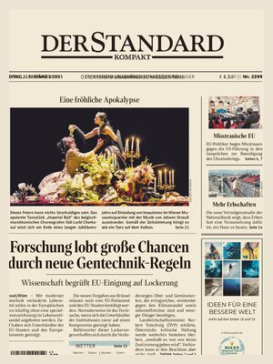"Der Standard" Front Page
