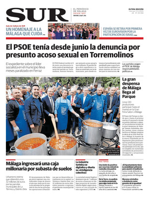 "Diario SUR" Front Page