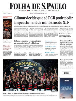 "Folha de S.Paulo" Front Page