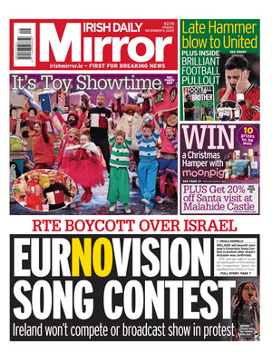 "Irish Daily Mirror" Front Page