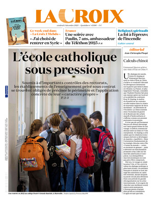 "La Croix" Front Page