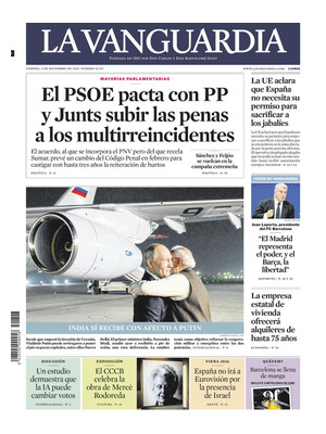 "La Vanguardia" Front Page