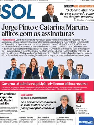 "Nascer do SOL" Front Page