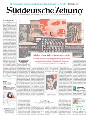 "Süddeutsche Zeitung" Front Page