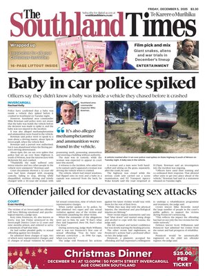 "The Southland Times" Front Page
