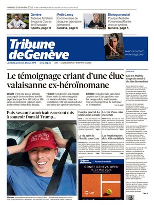 "Tribune de Genève" Front Page