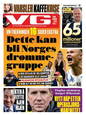 "Verdens Gang (VG)" Front Page