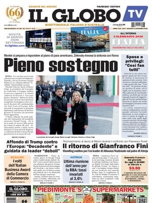 "Il Globo" Front Page