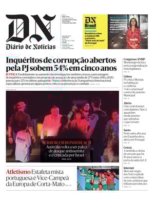 "Diário de Notícias" Front Page