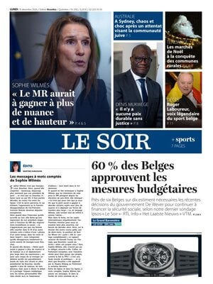 "Le Soir" Front Page