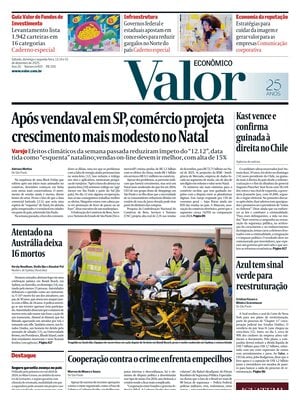 "Valor Econômico" Front Page