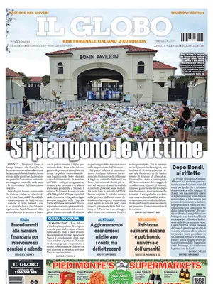 "Il Globo" Front Page