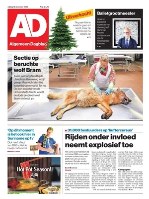 "Algemeen Dagblad (AD)" Front Page