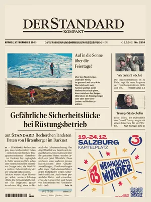 "Der Standard" Front Page