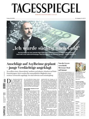 "Der Tagesspiegel" Front Page