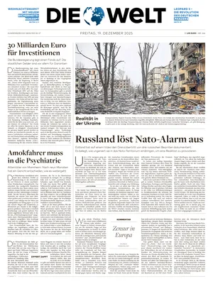 "Die Welt" Front Page