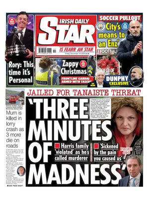 "Irish Daily Star" Front Page