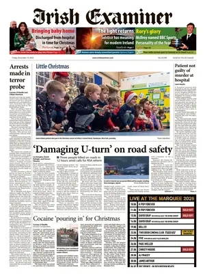 "Irish Examiner" Front Page