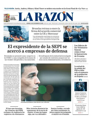 "La Razón" Front Page