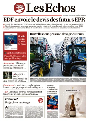 "Les Échos" Front Page