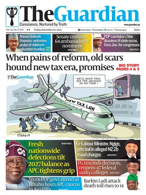 "The Guardian (Nigeria)" Front Page
