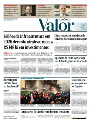 "Valor Econômico" Front Page