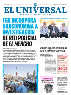 "El Universal (Mexico)" Front Page