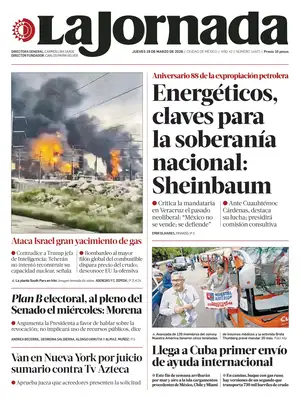"La Jornada" Front Page