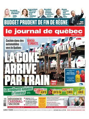 "Le Journal de Québec" Front Page