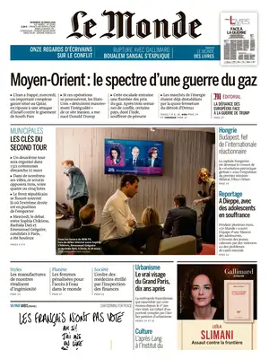 "Le Monde" Front Page
