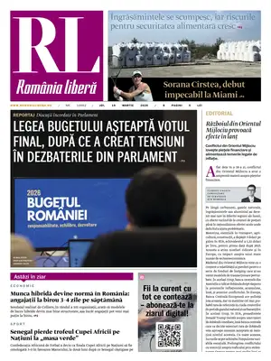 "Romania Libera" Front Page