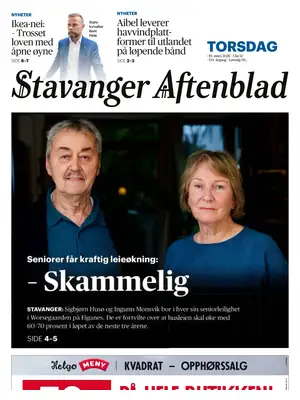 "Stavanger Aftenblad" Front Page