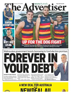 "The Advertiser " Front Page