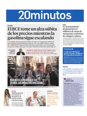 "20 minutos | Madrid" Front Page