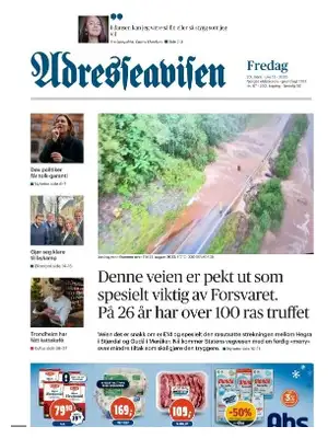 "Adresseavisen" Front Page