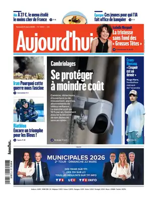"Aujourd'hui en France" Front Page