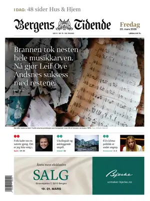 "Bergens Tidende" Front Page