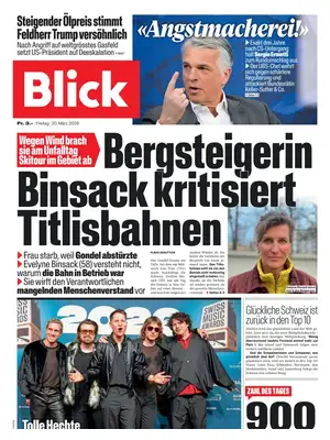 "Blick" Front Page