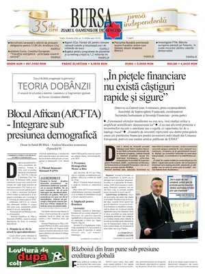 "Bursa" Front Page