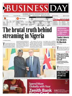 "BusinessDay" Front Page