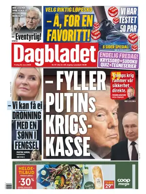 "Dagbladet" Front Page