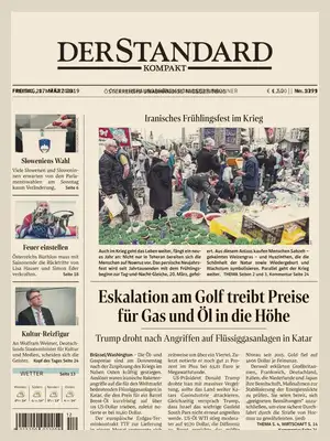 "Der Standard" Front Page