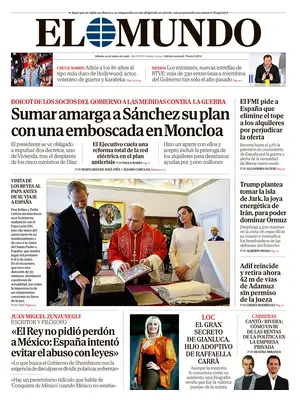 "El Mundo" Front Page