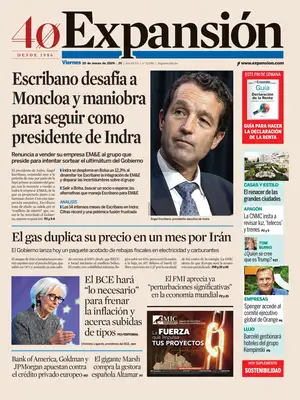 "Expansión" Front Page