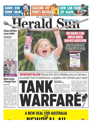 "Herald Sun" Front Page