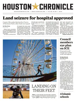 "Houston Chronicle" Front Page