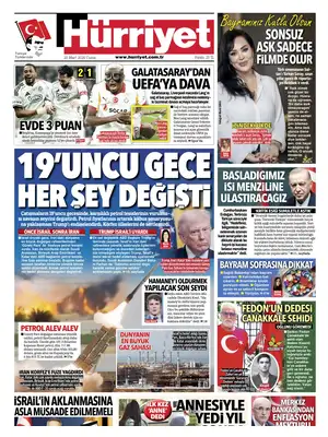 "Hürriyet" Front Page