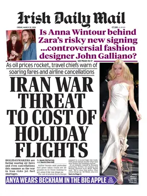 "Irish Daily Mail" Front Page