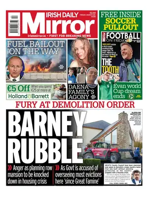 "Irish Daily Mirror" Front Page