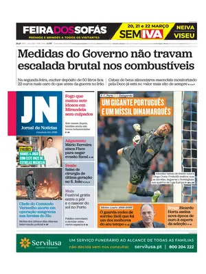 "Jornal de Notícias" Front Page